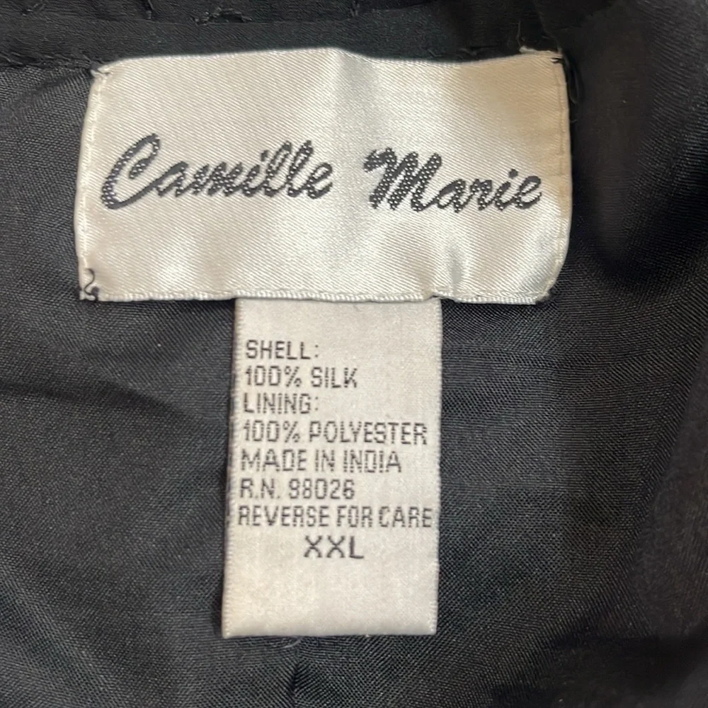 NWT Camille Marie black skirt with side slits and sequin throughout. Size XXL - Picture 7 of 10